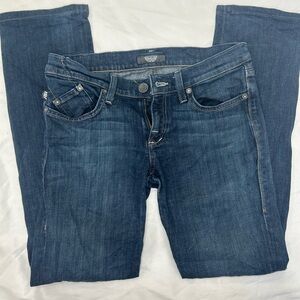 Rock & Republic Straight Leg Dark Wash Women’s Mid Rise Jeans Size 28